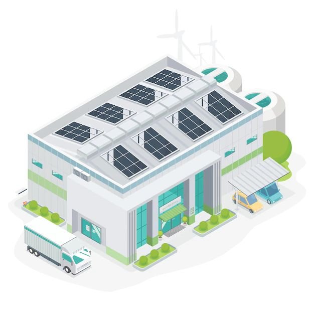 Industrial solar property